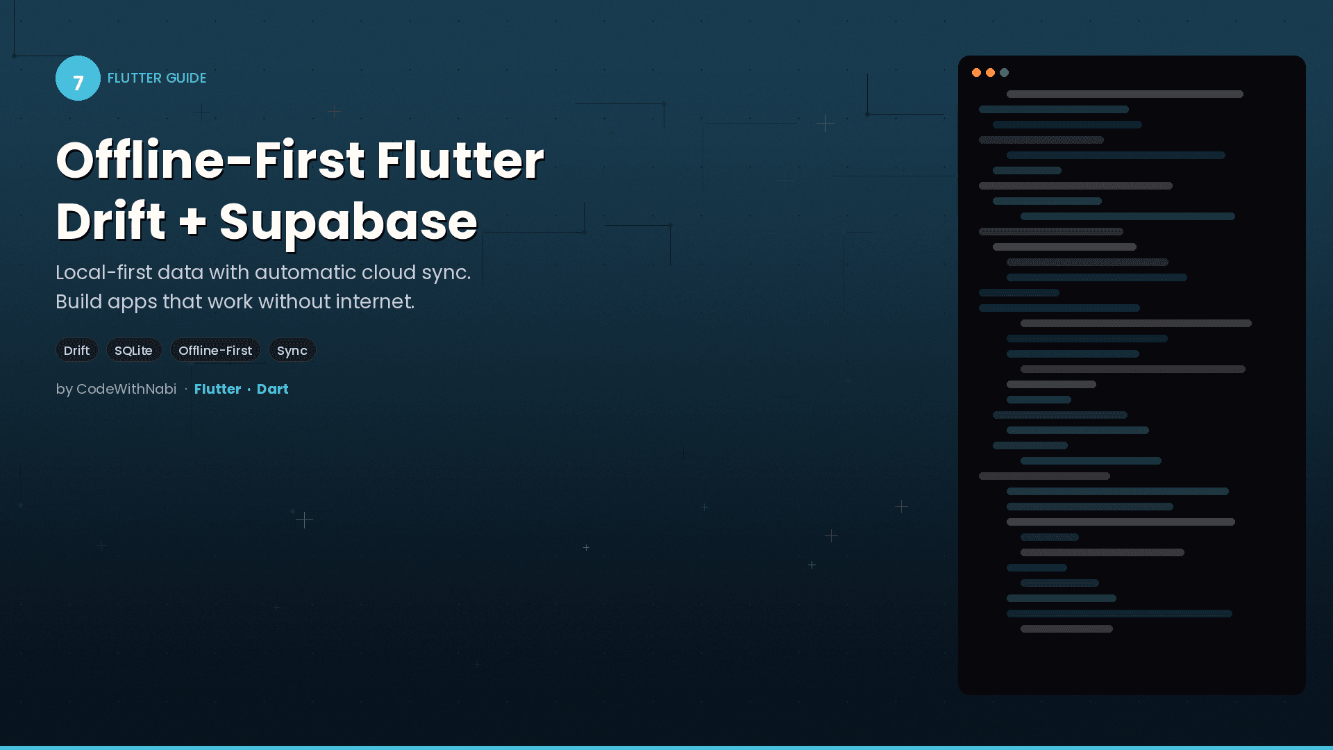 Building Offline-First Flutter Apps with Drift and Supabase