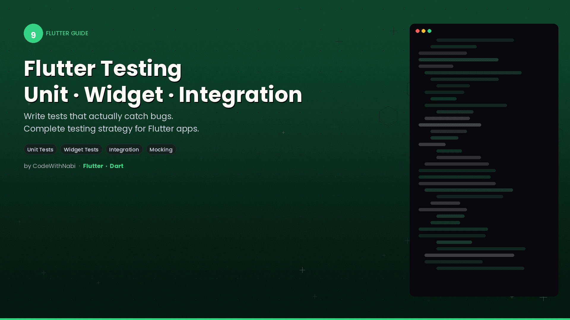 Flutter Testing That Actually Works: From Unit to Integration