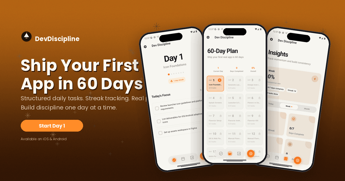 Dev Discipline - Build better habits, stay consistent, become unstoppable
